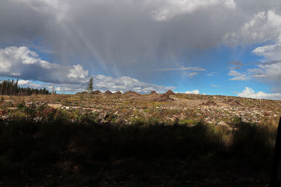 Panoramic view of landscape against sky