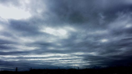 Storm clouds over dramatic sky