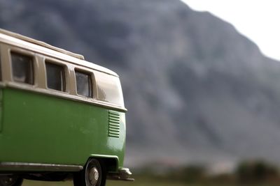 Train on land against sky