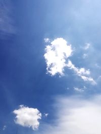 Low angle view of clouds in sky