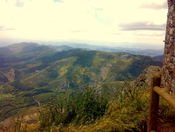 Scenic view of landscape against sky