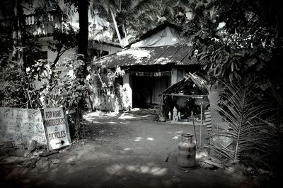 Built structure with trees in background