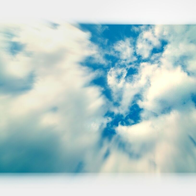 sky, cloud - sky, cloud, scenics, cloudy, beauty in nature, tranquility, tranquil scene, nature, cloudscape, blue, weather, idyllic, day, outdoors, no people, white color, low angle view, backgrounds, overcast