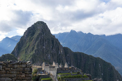 View of temple against cloudy sky