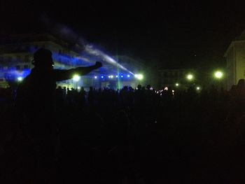 People enjoying at concert