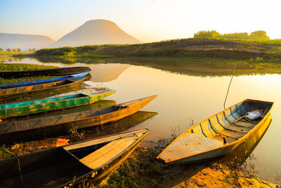 Morning and river lifestyle in thailand.