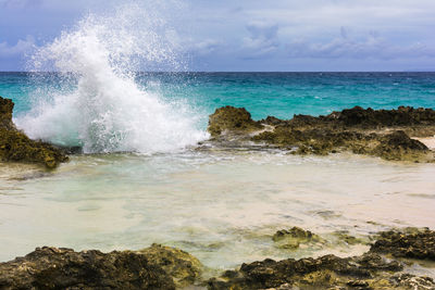 Scenic view of sea against sky