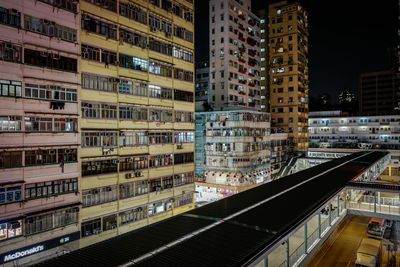 Cityscape against sky at night