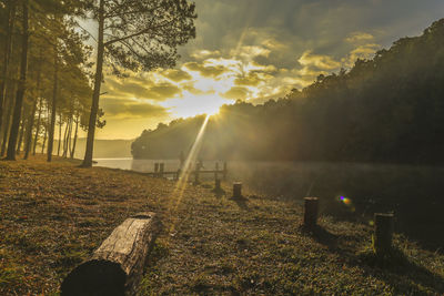 Pang oung reservoir, lake, and scenic lookout mae hong son thailand