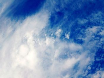 Low angle view of clouds in sky