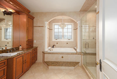 Interior of bathroom