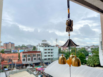 Panoramic view of traditional building against sky