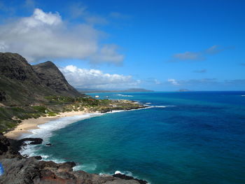 Scenic view of sea against sky