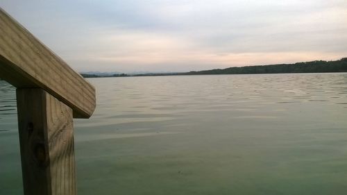 Pier on lake