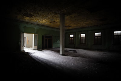 Interior of abandoned house
