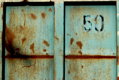 Close-up of weathered wall