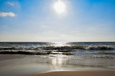 Scenic view of sea against sky