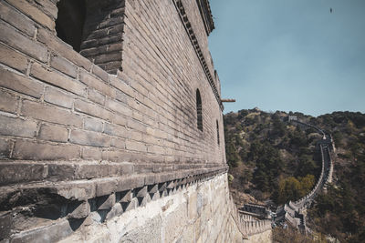 Low angle view of historical building against sky