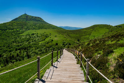 View of the crater of the puy pariou volcano