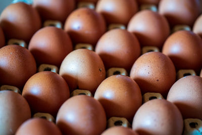 Full frame shot of eggs