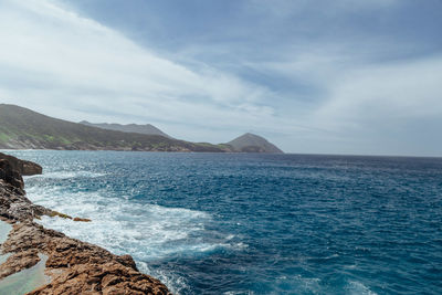 Scenic view of sea against sky