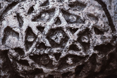 Full frame shot of human skull