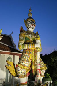 Low angle view of temple