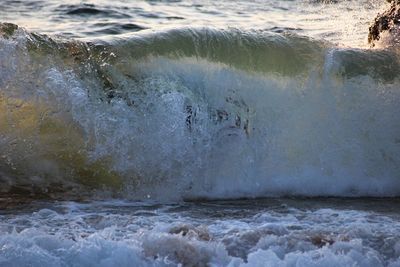 Scenic view of sea waves