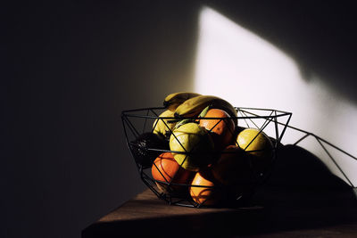 Close-up of fruits on table