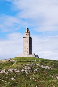 View of lighthouse against sky