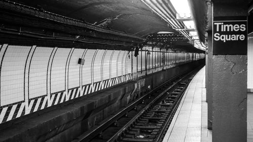 Railroad station platform