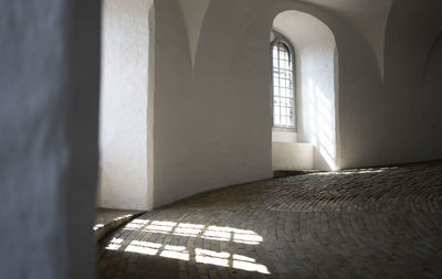 Empty corridor of building