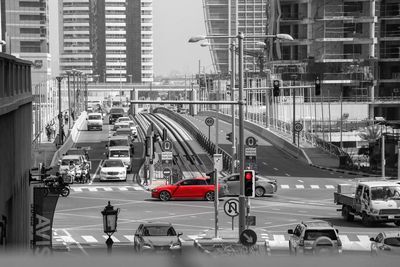 Traffic on city street