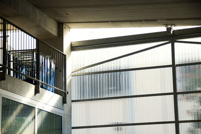 Low angle view of staircase in building