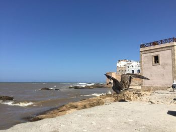 View of sea against clear sky