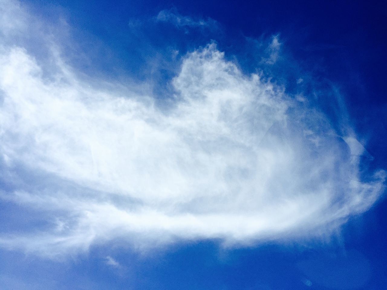 blue, low angle view, sky, sky only, beauty in nature, cloud - sky, tranquility, backgrounds, scenics, nature, full frame, tranquil scene, cloud, cloudscape, idyllic, cloudy, outdoors, no people, day, white color