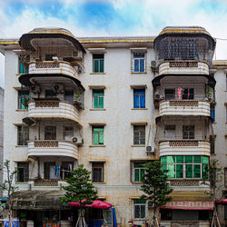 Low angle view of building against sky