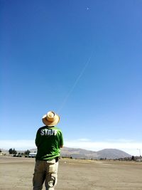 Woman standing on landscape
