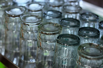 Close-up of glass jar