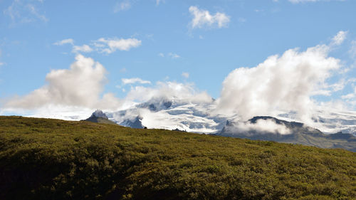 Panoramic view of landscape against sky