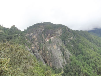 Scenic view of mountains against clear sky