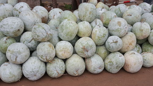 Close-up of onions for sale in market