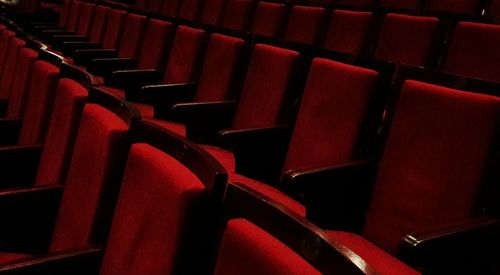 Empty chairs in room