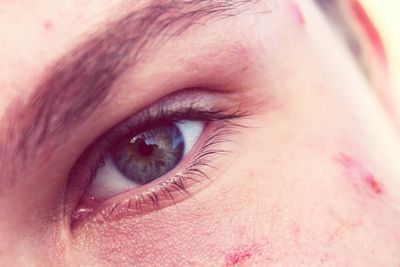 Close-up of woman eye