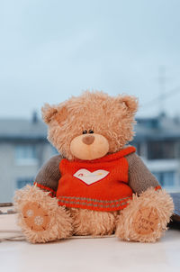 Teddy bear by the window childrens toy