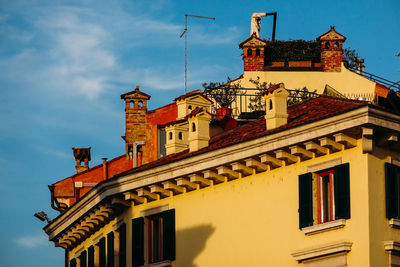 Low angle view of building against sky