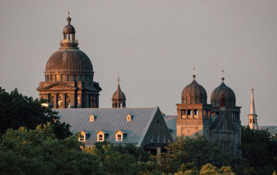 View of cathedral and buildings against sky