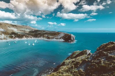 Scenic view of calm sea