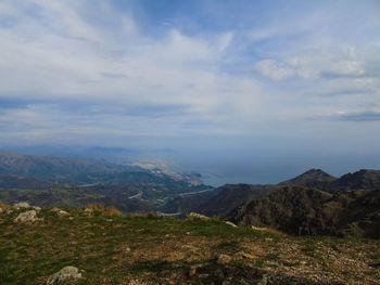 Scenic view of landscape against sky