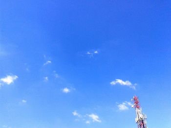 Low angle view of blue sky and clouds